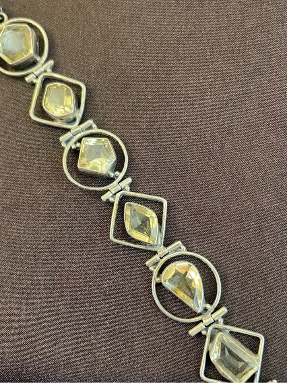 Clear Crystal Link Bracelet - Women Jewelry